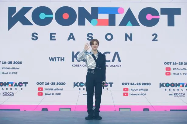 「KCON:TACT season 2」3日目のフォトウォールに登場したWOODZ（CHO SEUNG YOUN）