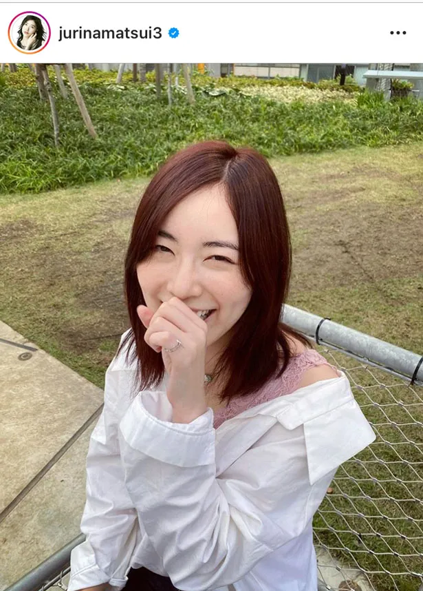 ※松井珠理奈オフィシャルInstagram(jurinamatsui3)のスクリーンショット