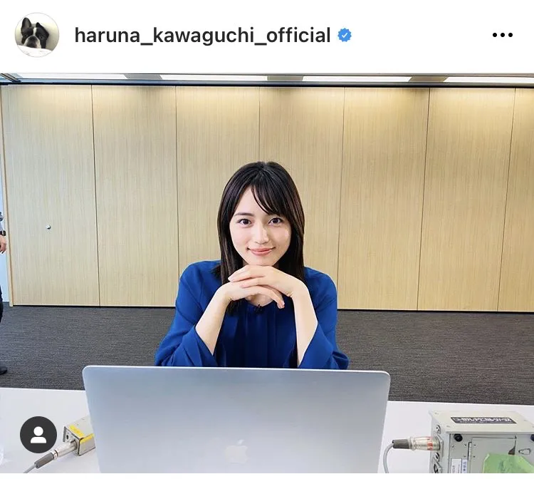※川口春奈Instagram(haruna_kawaguchi_official)のスクリーンショット