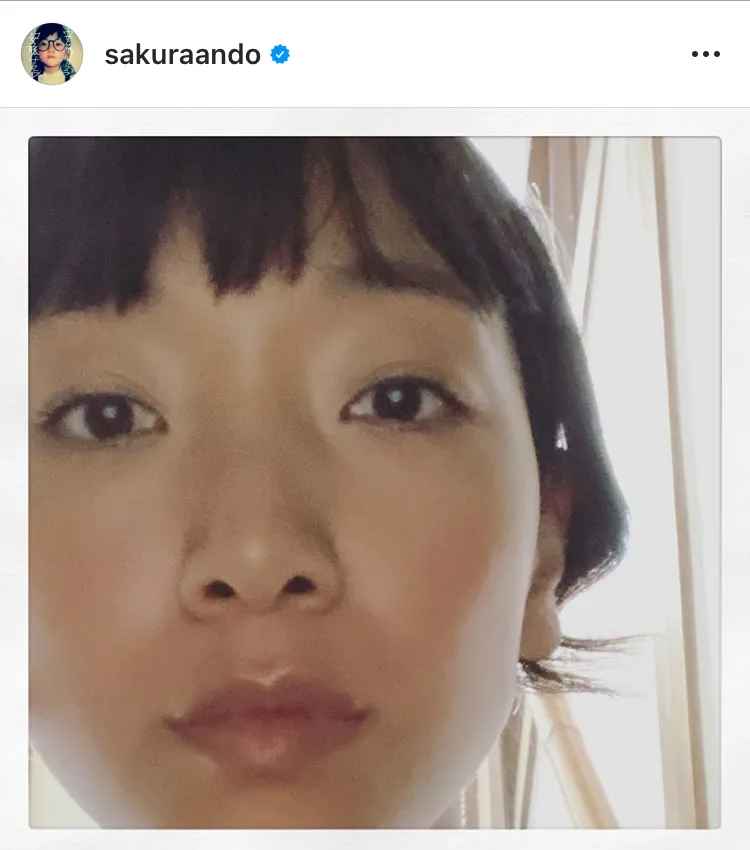※画像は安藤サクラ(sakuraando)公式Instagramのスクリーンショット