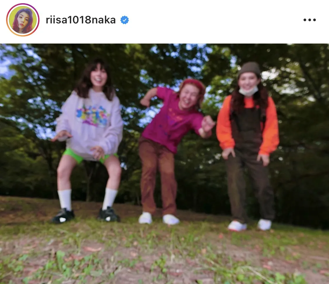 ※仲里依紗公式Instagram(riisa1018naka)のスクリーンショット