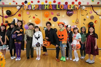 玉木宏“龍”がハロウィンのお楽しみ会で大暴れ!“極きゅん”な仮装姿も<極主夫道>