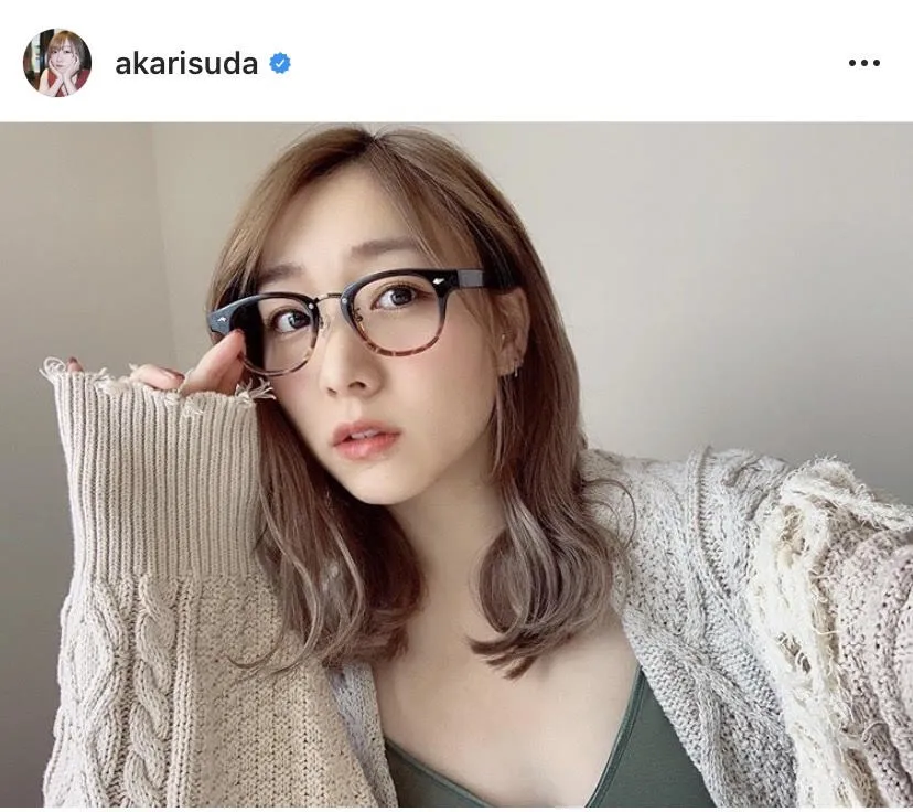 ※須田亜香里公式Instagram(akarisuda)のスクリーンショット