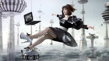 AKB48・大島優子が未来都市でジェットコースターを満喫?