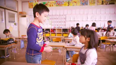 小学1年生のときに一目ぼれする香織