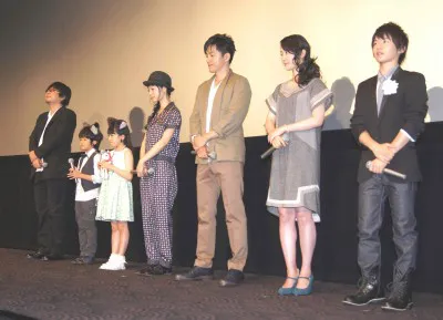 【写真】細田守監督、加部亜門、大野百花、宮崎あおい、大沢たかお、黒木華、西井幸人（写真左から）