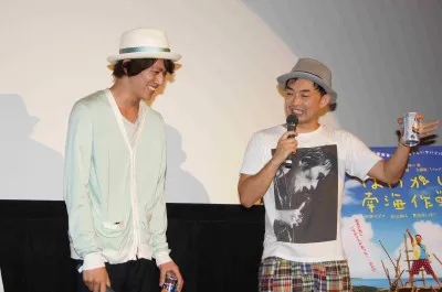 トークイベントを行った永山絢斗と細川徹監督（写真左から）