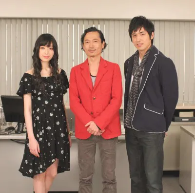 「実験刑事トトリ」制作発表に姿を見せた栗山千明、三上博史、高橋光臣(左から)