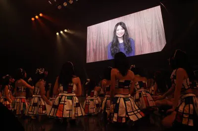 【写真】AKB48との兼任となった北原里英からサプライズメッセージが届く