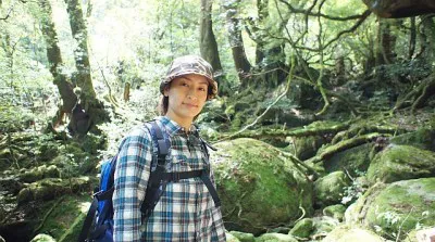 水野裕子は世界自然遺産の島「屋久島」を訪問