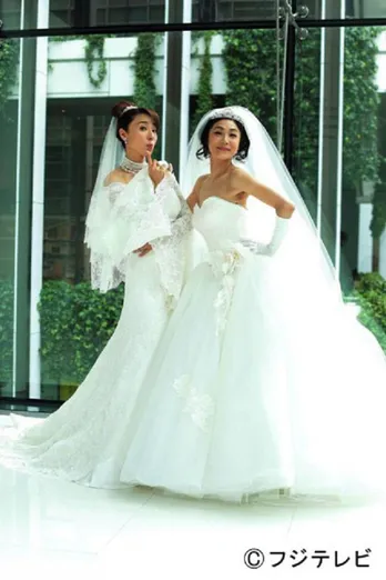 ダブル浅野がダブル結婚!? 麻子と夏子のウエディングドレス姿が公開に!