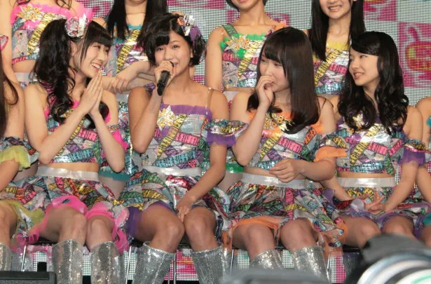 【写真】チームMの特徴を語る（左から）矢倉楓子、谷川愛梨、島田玲奈、村瀬紗英