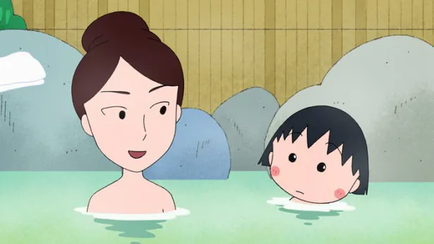 【まる子との入浴シーンはこちら】まる子は静岡にある温泉旅館で鴨と出会う