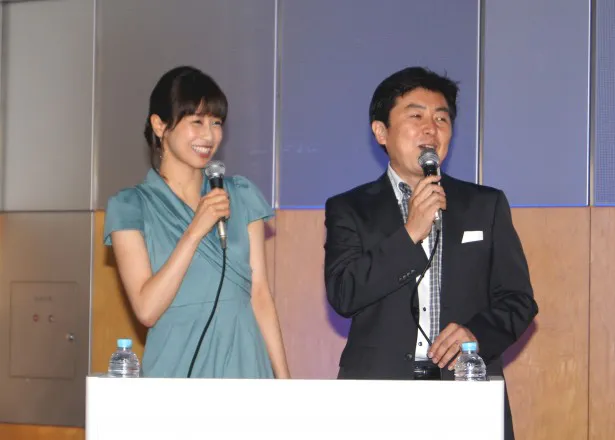 司会を務めた加藤綾子アナウンサーと笠井信輔アナウンサー(写真左から)