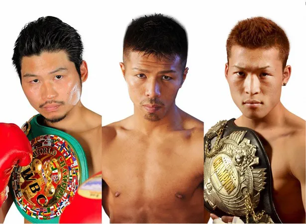 テレビ東京系では恒例の「ボクシング祭」を。(左から)三浦隆司、内山高志、金子大樹らの世界戦を放送