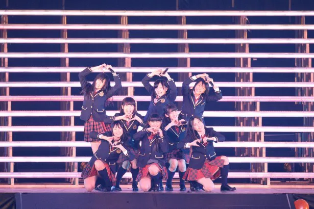 「チャイムはLOVE SONG」でSKE48としてのステージデビューを飾る8人のドラフト生