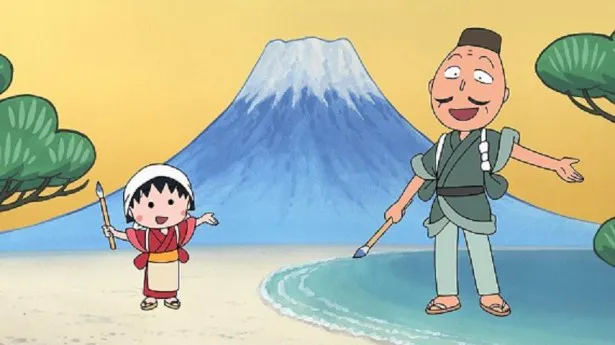3月23日(日)放送のさくらももこオリジナルストーリーで、まる子と友蔵が富士山を見たいと静岡・三保の松原へ！