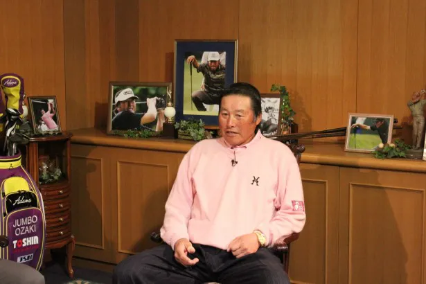現在の心境を語るプロゴルファー・ジャンボ尾崎選手