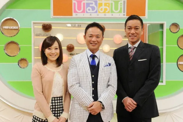 高視聴率が続く「ひるおび！」に出演中の(写真左から)江藤愛アナ、恵俊彰、八代英輝