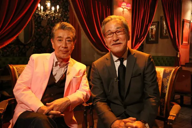 7月10日（木）と14日（木）放送の「ミュージック・ポートレイト」に登場する高田純次(左)と大竹まこと(右)