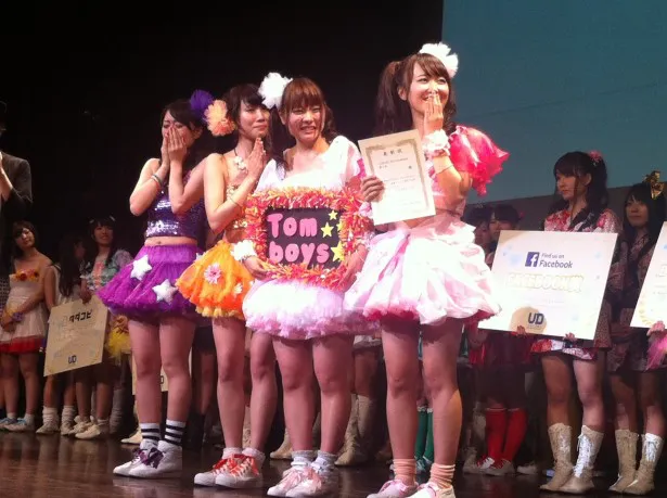 「UNIDOL 2014 Summer」で3位となったTomboys☆(東洋大学)