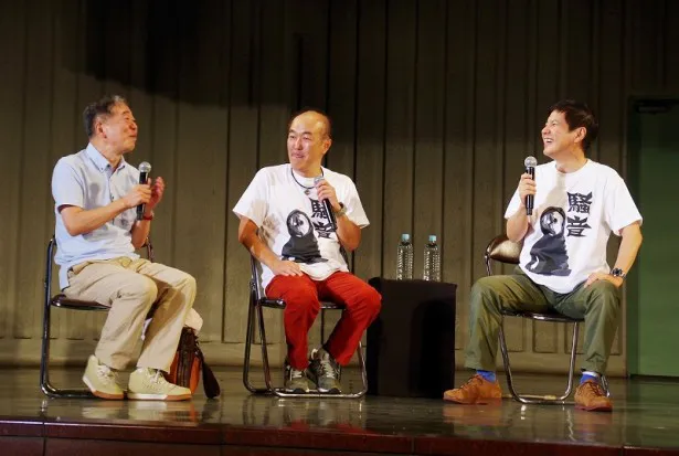 関根監督、温水、村松らの製作秘話を交えたトークショーに、会場は終始爆笑に包まれた(写真右から)