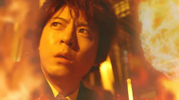 ドラマスペシャル「遺留捜査」で激しい炎に包まれるシーンを撮影した糸村刑事役の上川隆也