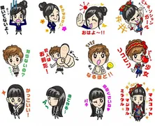 エビ中初主演ドラマ「ロボサン」がLINEスタンプに登場!!