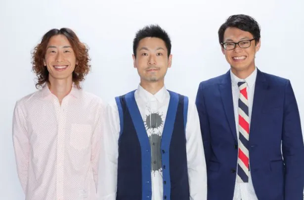 「第36回ABCお笑いグランプリ」ファイナリストのGAG少年楽団・坂本純一、福井俊太郎、宮戸洋行(写真左から)