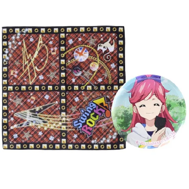 アイカツ！メモリアルハンカチセット サイン入りハンカチ 缶バッジ 