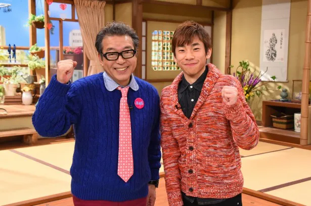 レギュラーパーソナリティーを務める円広志(左)、水曜日の新レギュラーになった織田信成(右)