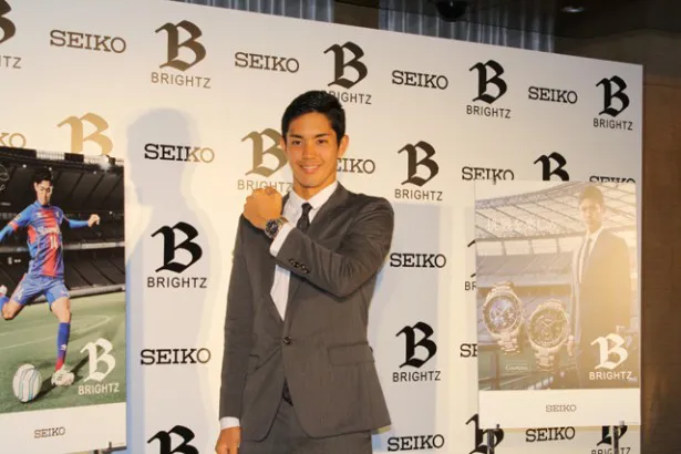 「SEIKOブライツ」のイメージキャラクターに就任した武藤嘉紀選手