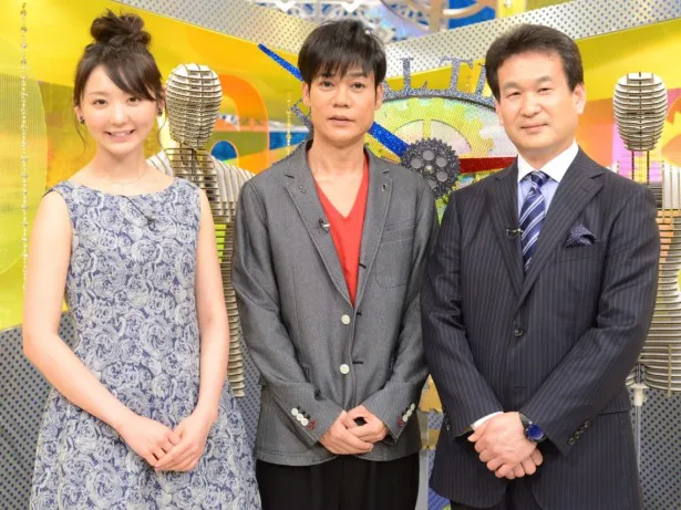 「奇跡のリアルタイム」に出演する（左から）おのののか、名倉潤、辛坊治郎