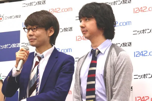 「オールナイトニッポン0(ZERO)」の火曜パーソナリティーを務める三四郎の小宮浩信(左)と相田周二(右)