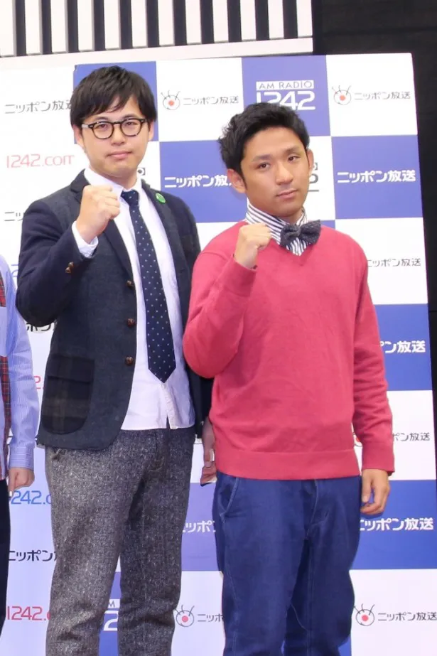 「オールナイトニッポン0(ZERO)」の木曜パーソナリティーを務めるアルコ＆ピースの平子祐希(左)、酒井健太(右)