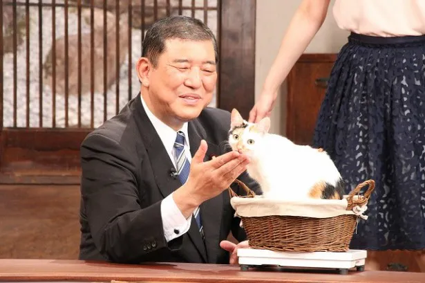 石破茂大臣とにゃーにゃは二度目の共演