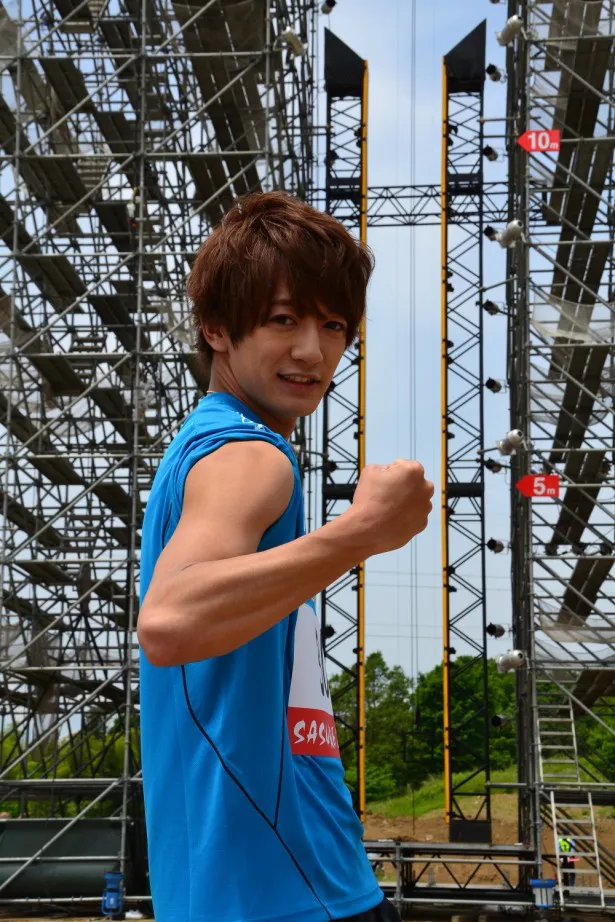 大倉はトレーニングを積み重ね、腕の筋力をパワーアップしてきたと明かす