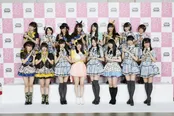 49位にランクインしたSKE48・佐藤すみれが、フューチャーガールズ(64～49位)のセンターを務める