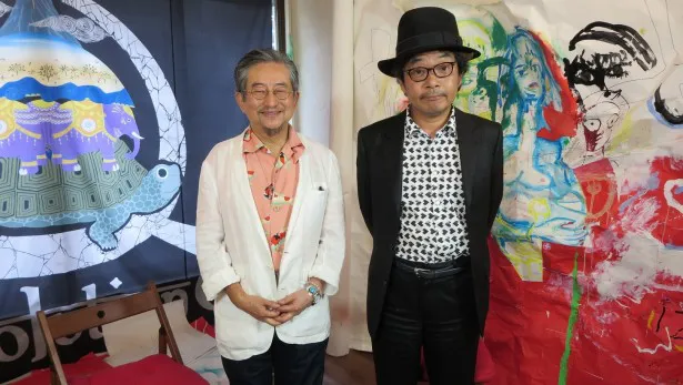 映画監督・園子温(右)と漫画家・永井豪(左)が対談