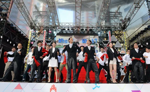 7月24日(金)スタートのドラマ「民王」の“組閣発表イベント”が六本木ヒルズアリーナで行われた
