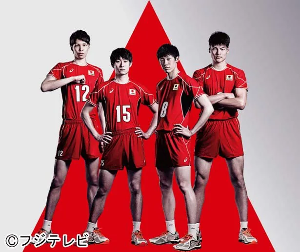 【写真を見る】男子代表のホープ4選手“NEXT4”(写真左から山内晶大、柳田将洋、石川祐希、高橋健太郎)