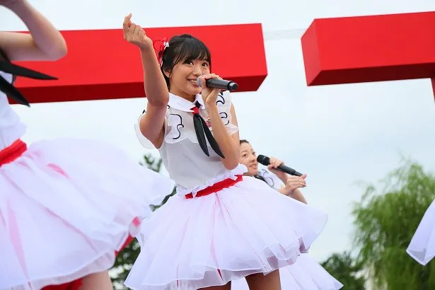 当日は雨が降っていたが、“晴れ女”北原のパワーもあってか、イベントスタート前に雨が奇跡的にストップ！