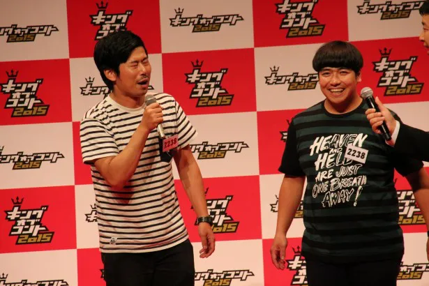 昨年に引き続き、2年連続決勝に進んだ巨匠の(写真左から)岡野陽一と本田和之