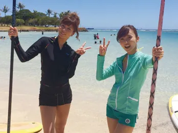 青木愛&吉木りさ、ハワイで開放的な姿に!?