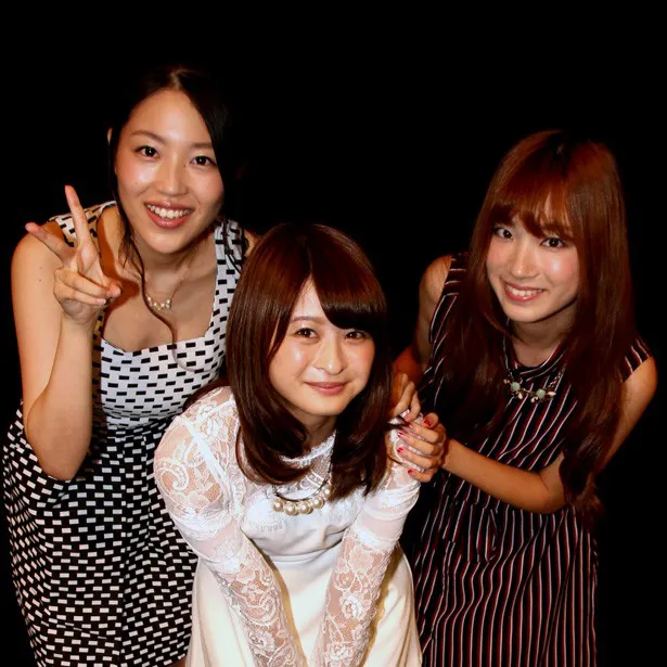 イベントに登場した（写真左から）桑原みずき、小木曽汐莉、矢神久美
