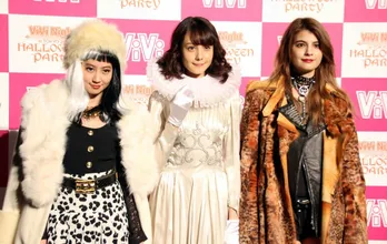 マギー、トリンドル玲奈、河北麻友子が悪役コス披露!