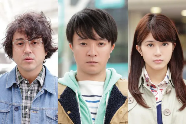 「ヒメアノ～ル」への出演が決まったムロツヨシと濱田岳、佐津川愛美(写真左から)