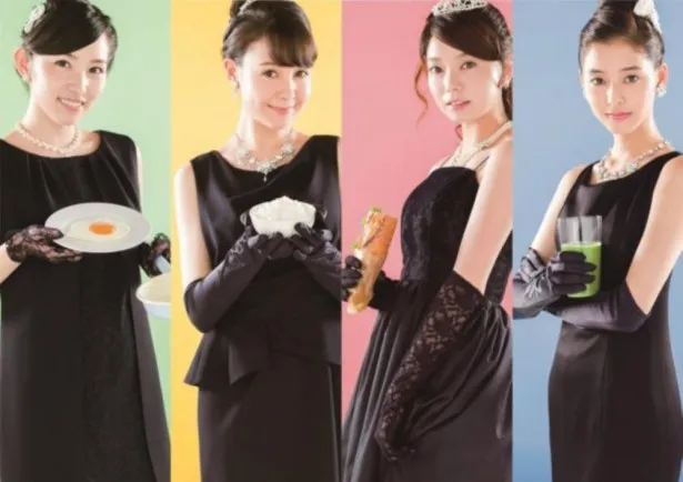 「いつかティファニーで朝食を」(日本テレビほか)は毎週土曜夜1時25分より放送。(写真左より)徳永えり、トリンドル玲奈、森カンナ、新木優子らが出演