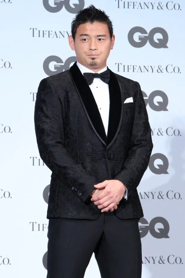 「GQ Men of the Year 2015」受賞記者会見に出席したラグビー日本代表・五郎丸歩選手