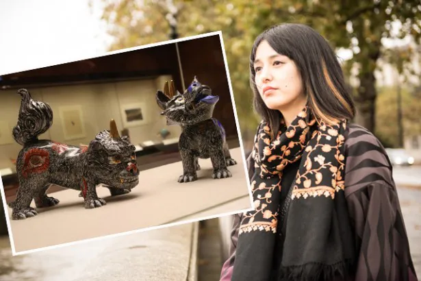 小松美羽が「情熱大陸」(TBS系)に出演。大英博物館に所蔵された“狛犬”に会いに行く